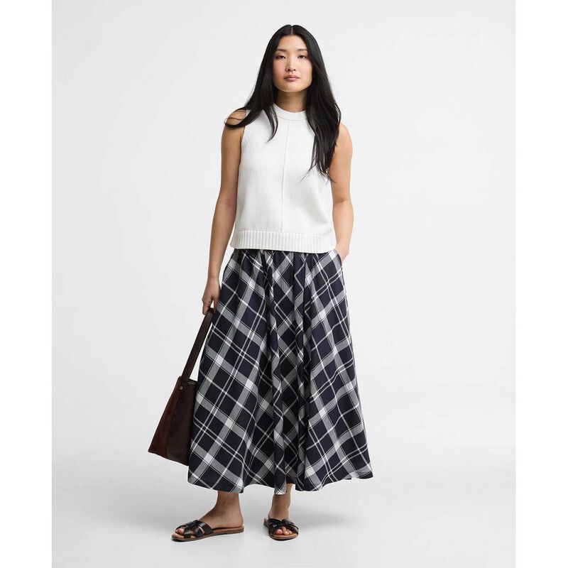 Barbour Baiton Tartan Midi Skirt image number 3